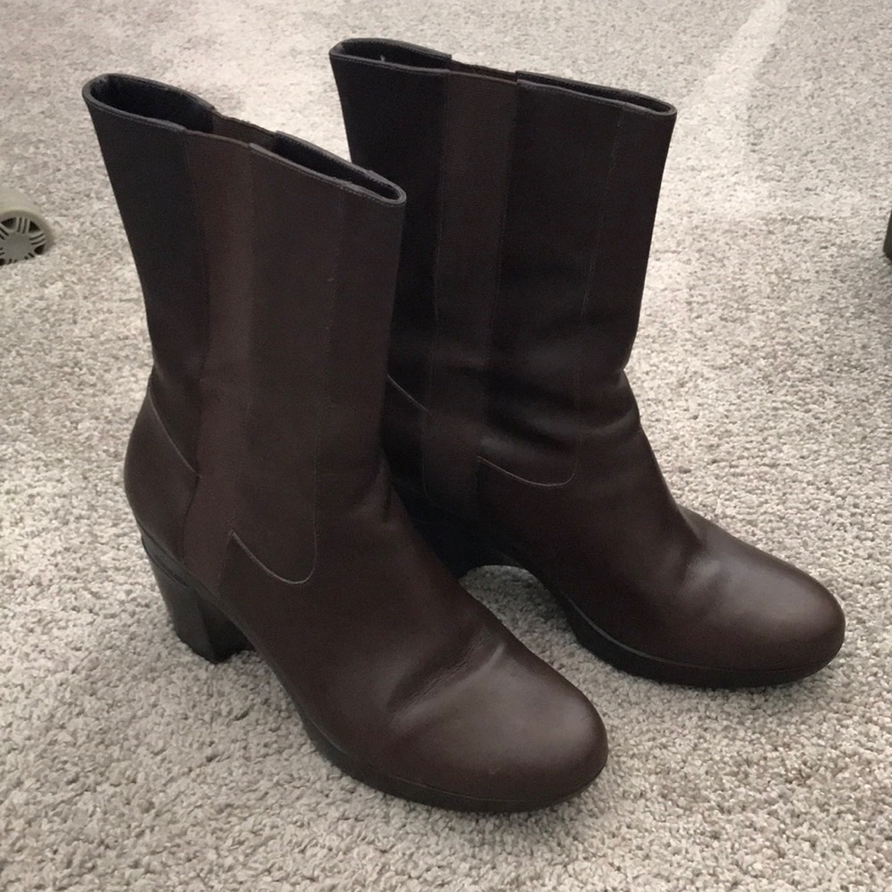 Cole Haan “Sara” Short Boot Brown